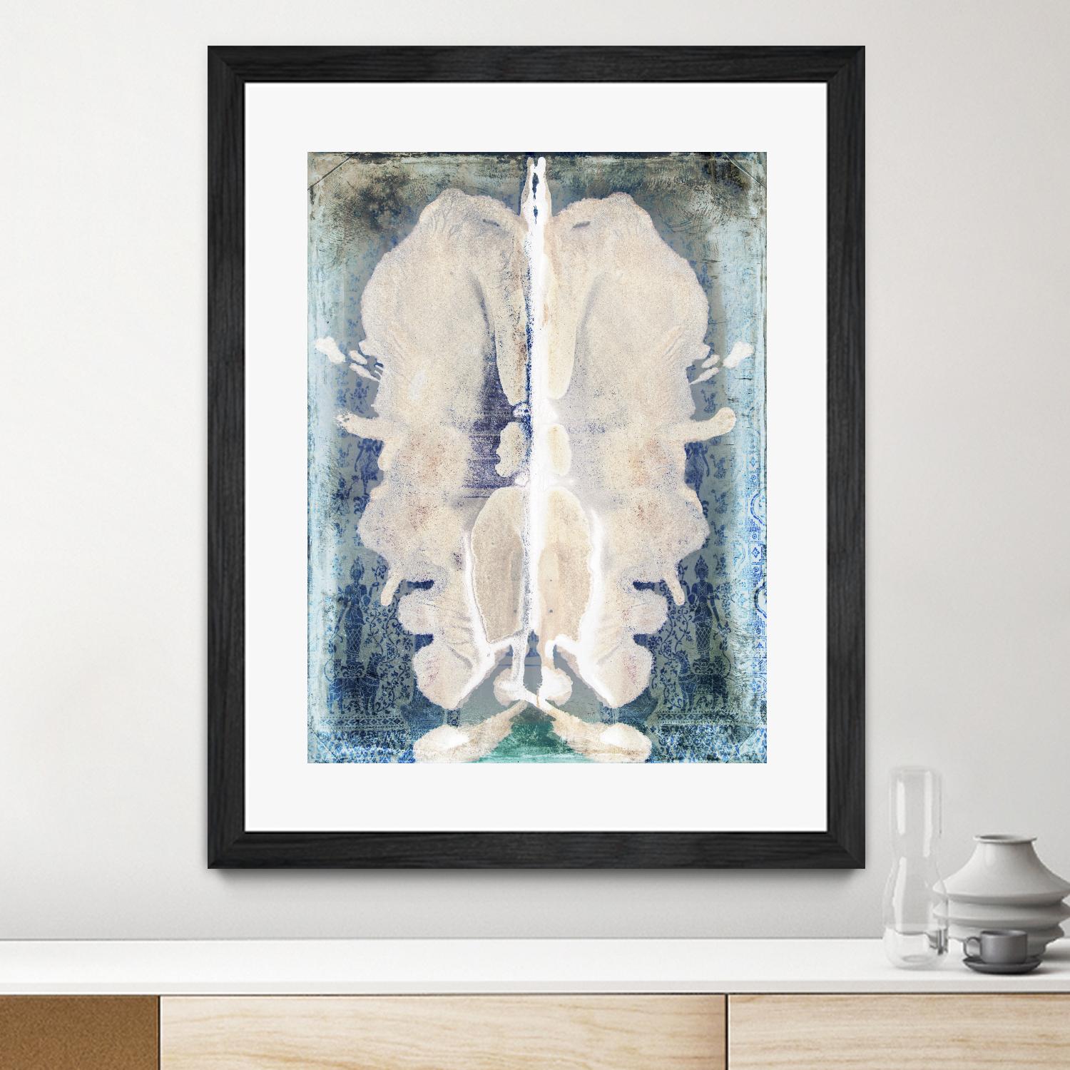 White Ink Laos by Daniel Stanford on GIANT ART - white abstract cerveau