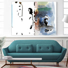 Caballeros Collage by Diane Lambin on GIANT ART - blue abstract