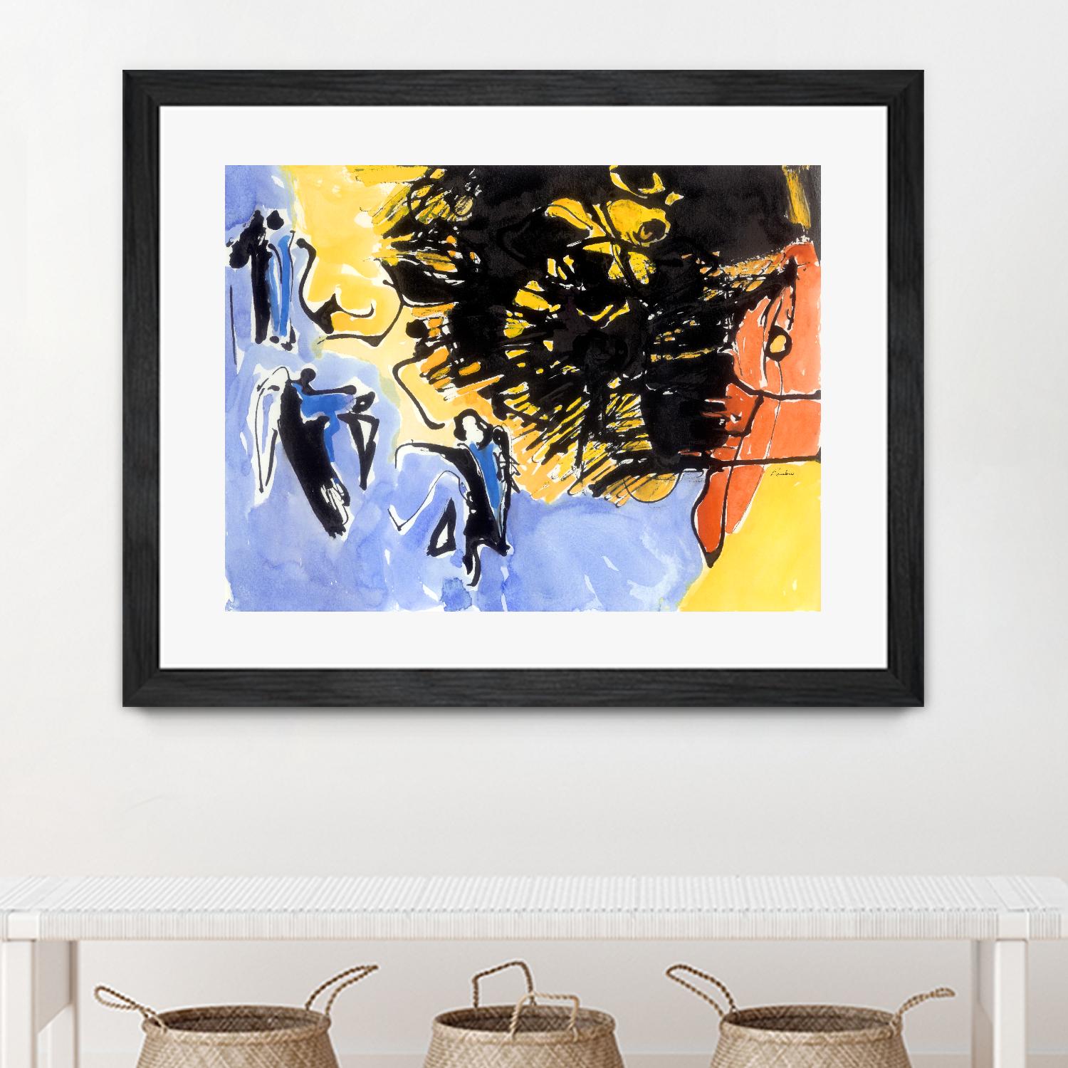 Sunbird by Diane Lambin on GIANT ART - blue abstract
