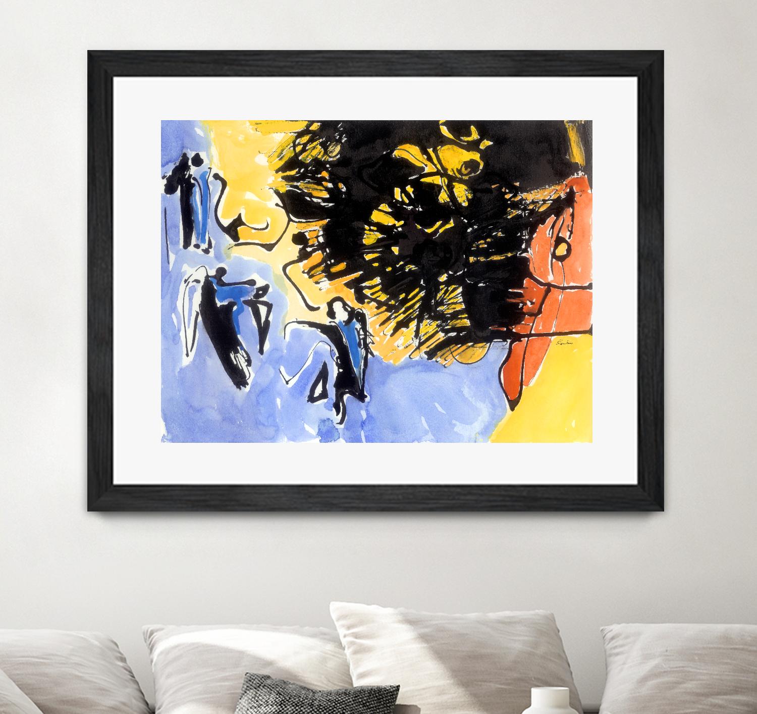 Sunbird by Diane Lambin on GIANT ART - blue abstract