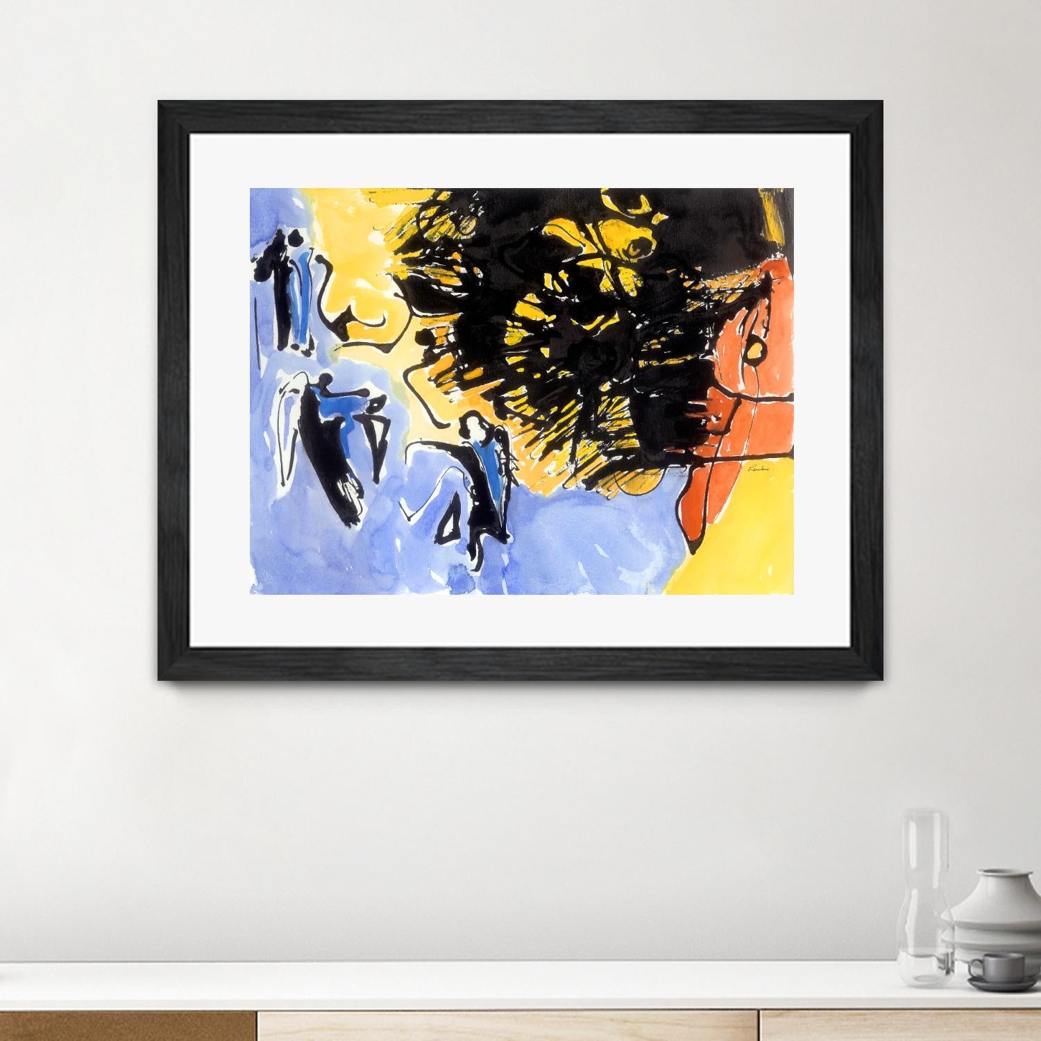 Sunbird by Diane Lambin on GIANT ART - blue abstract