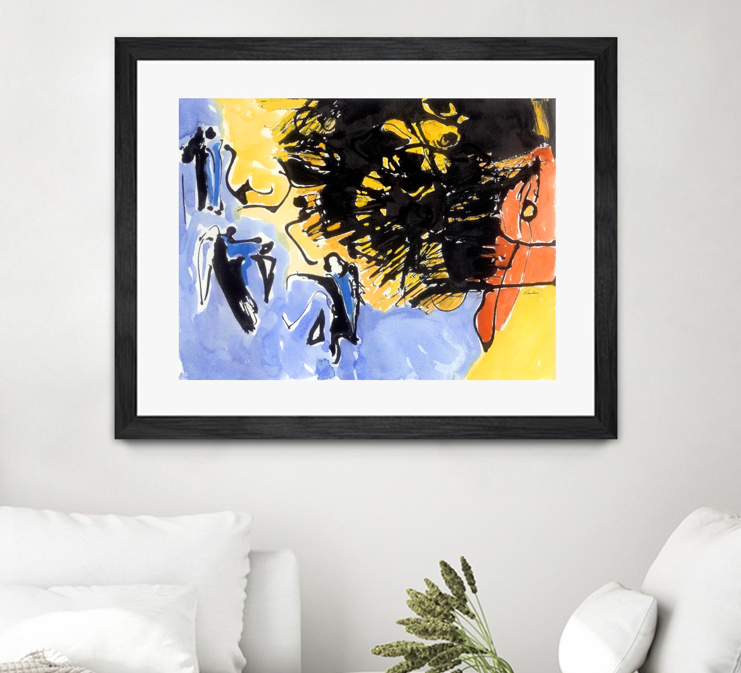 Sunbird by Diane Lambin on GIANT ART - blue abstract