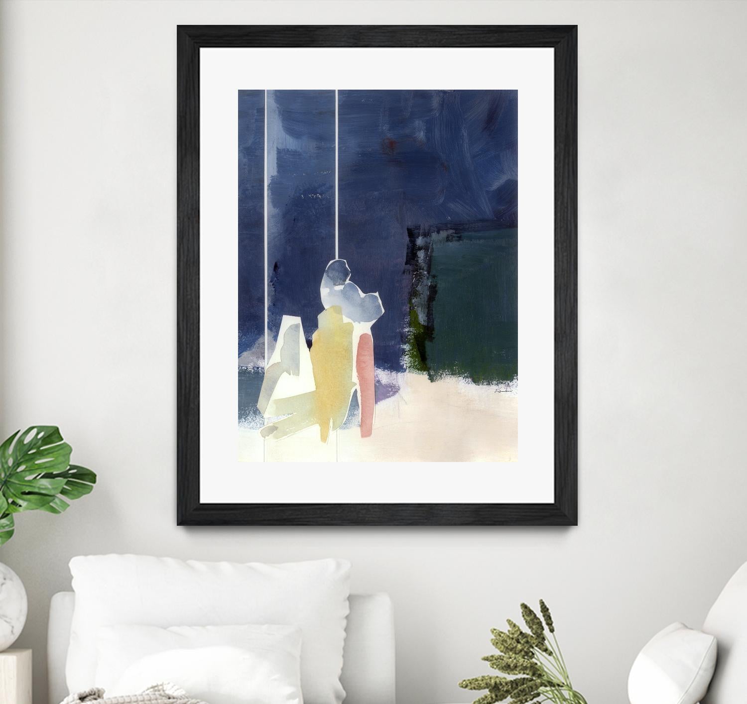 Mystic Rider by Diane Lambin on GIANT ART - green abstract quebec artists