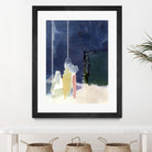 Mystic Rider by Diane Lambin on GIANT ART - green abstract quebec artists