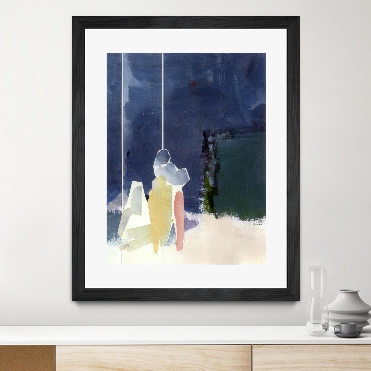 Mystic Rider by Diane Lambin on GIANT ART - green abstract quebec artists