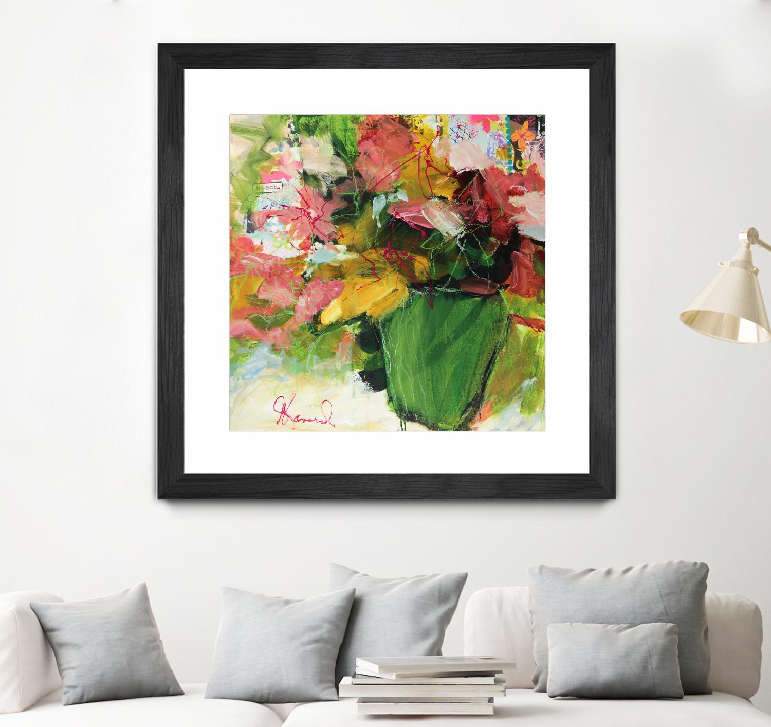 Beach Lover by Doris Savard on GIANT ART - pink flowers artistes du québec