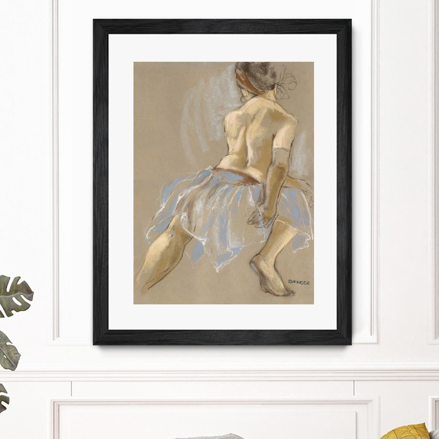 Would be Ballerina by Bram Rubinger on GIANT ART - beige figurative artistes du québec
