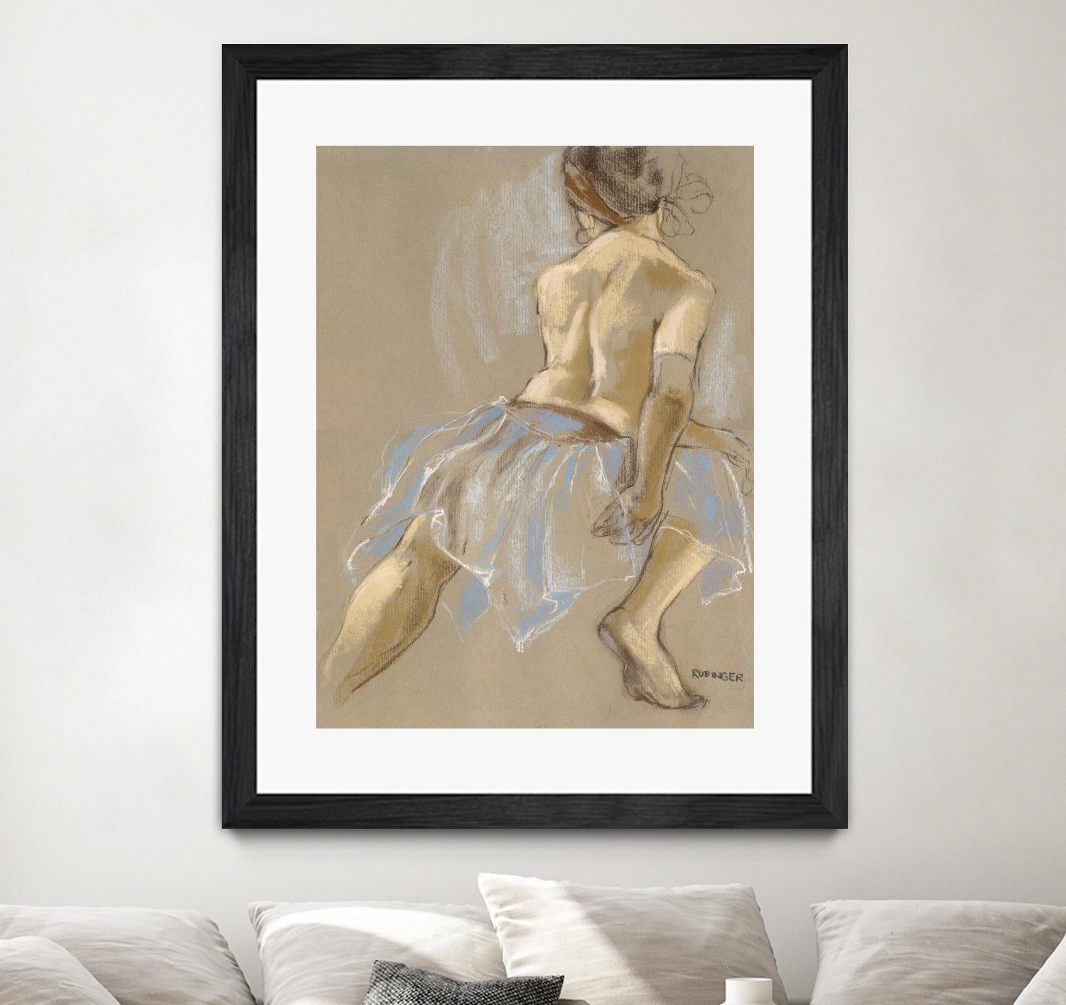 Would be Ballerina by Bram Rubinger on GIANT ART - beige figurative artistes du québec