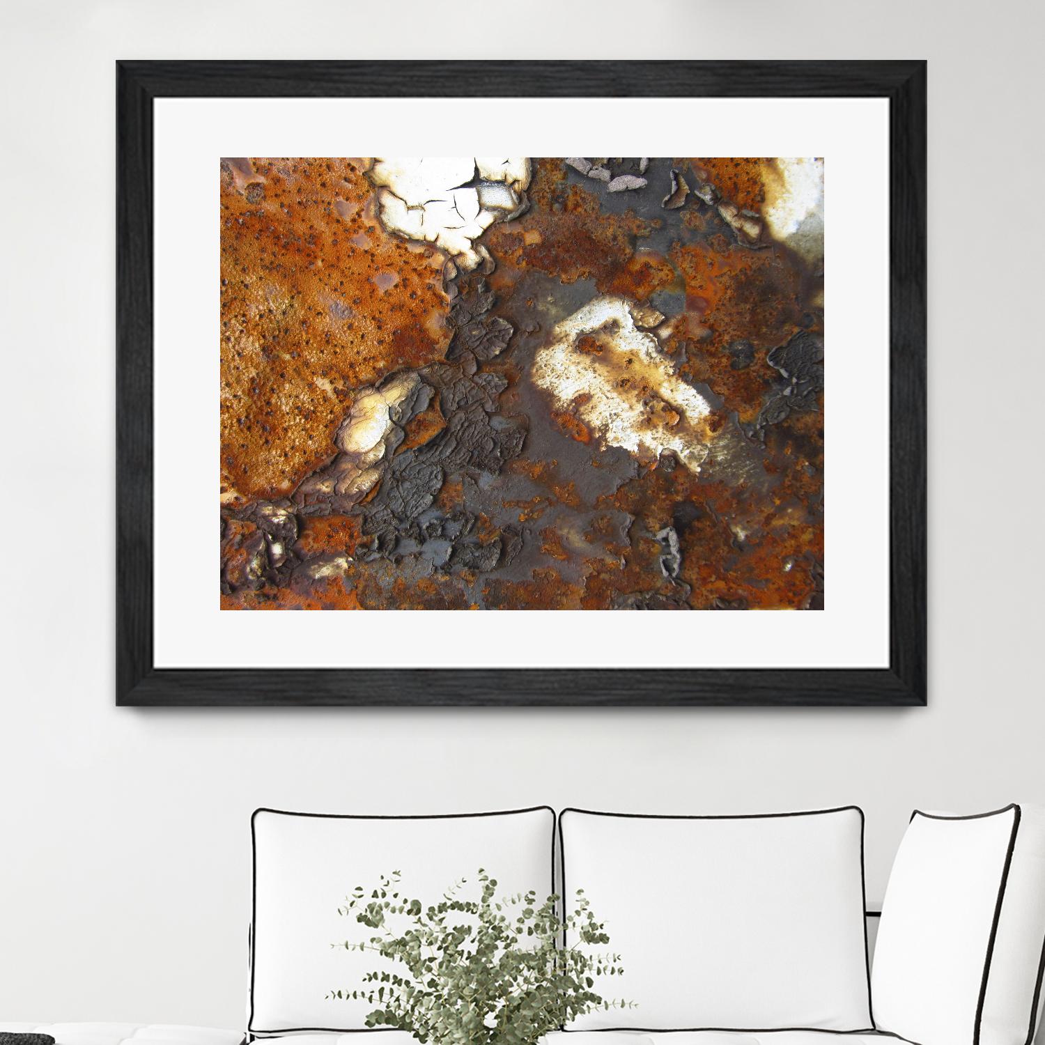 Rusty Panel Rouille II by Jean-François Dupuis on GIANT ART - orange abstract artiste québécois