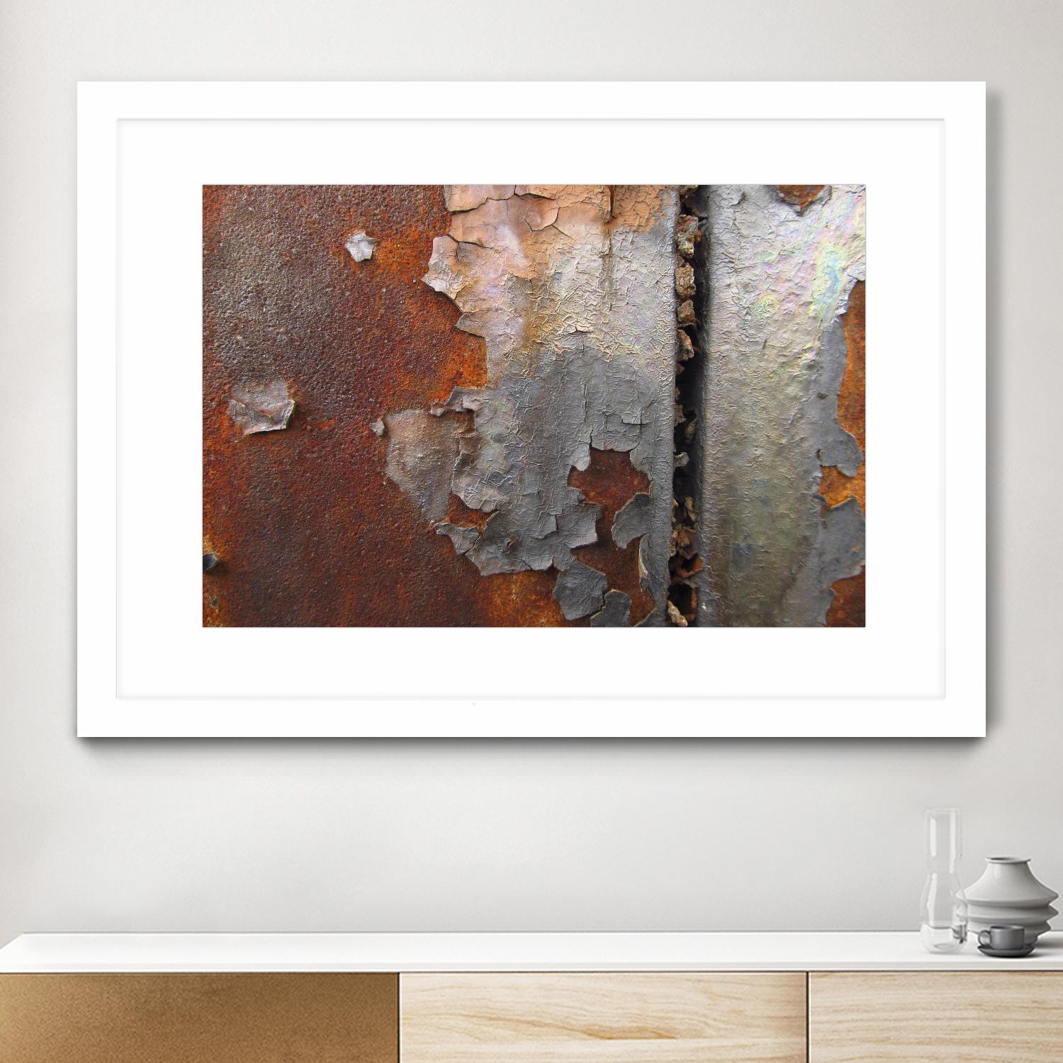 Rusty Panel  Rouille III by Jean-François Dupuis on GIANT ART - orange abstract artiste québécois