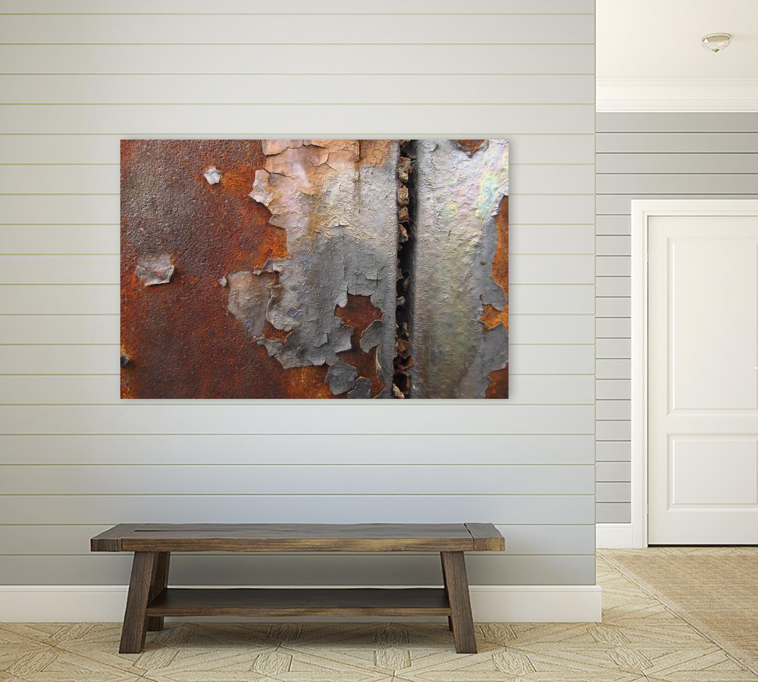 Rusty Panel  Rouille III by Jean-François Dupuis on GIANT ART - orange abstract artiste québécois