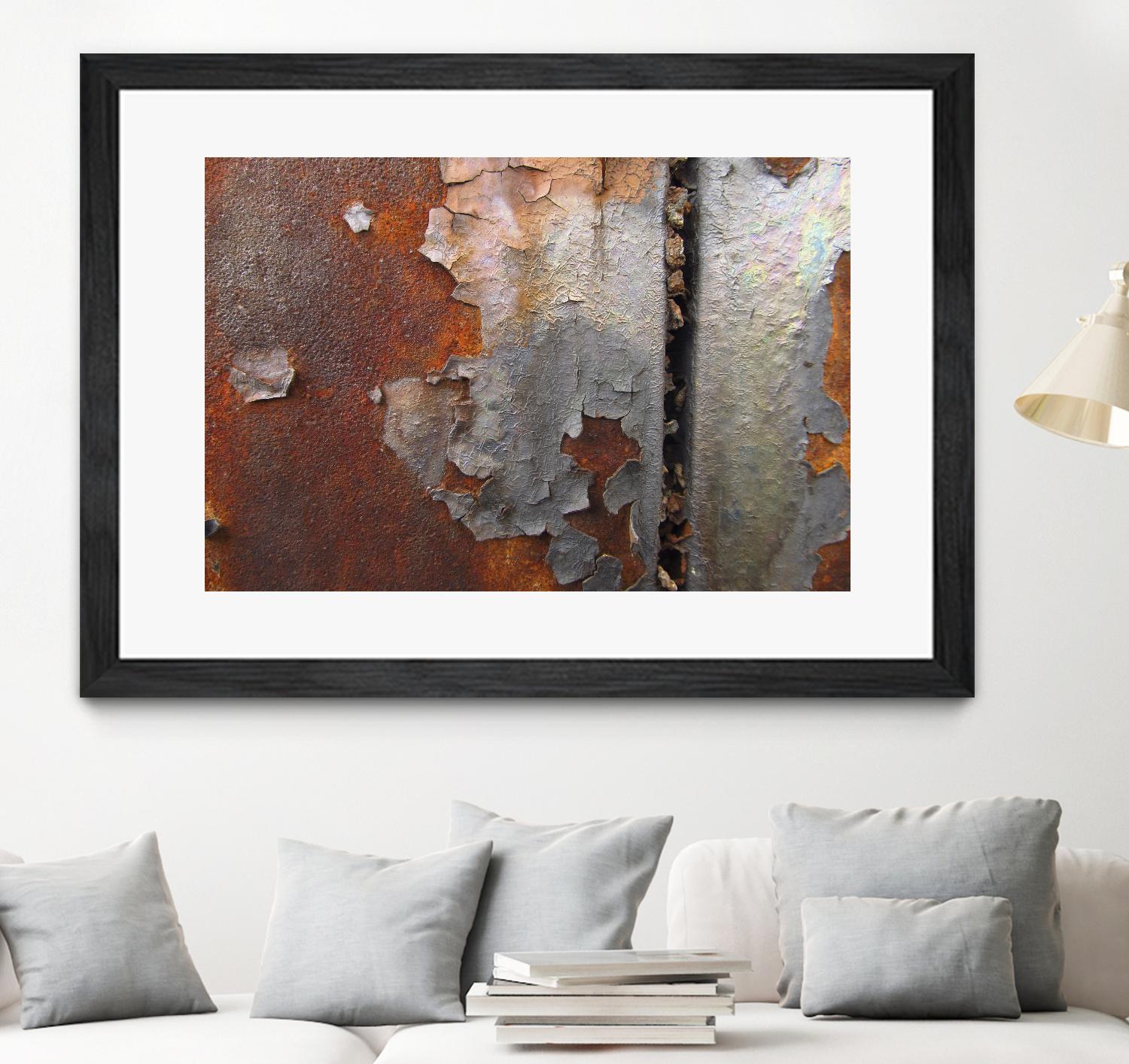 Rusty Panel  Rouille III by Jean-François Dupuis on GIANT ART - orange abstract artiste québécois