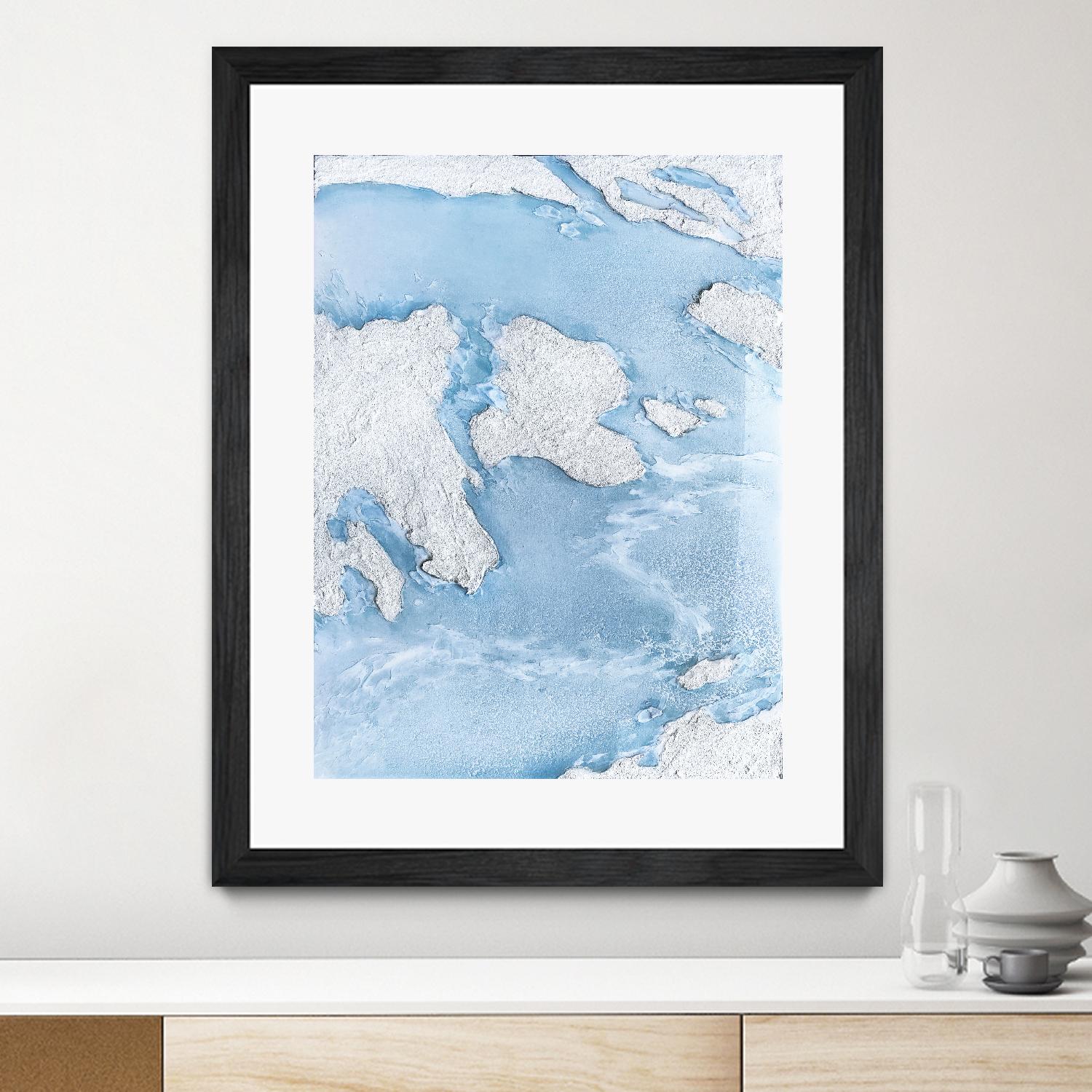 Purple Wave by Alyson Mccrink on GIANT ART - blue abstract liquide