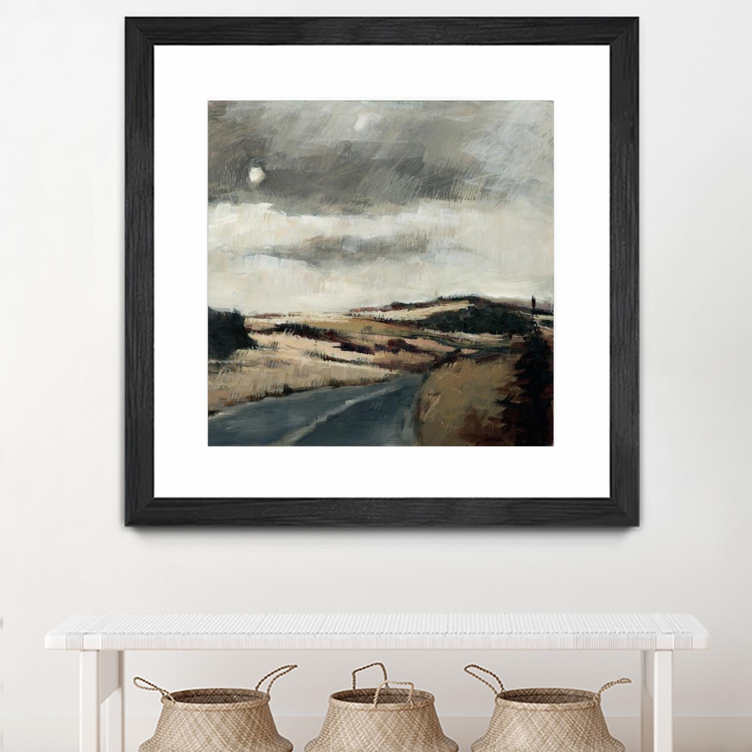 Serene Landscape 3 by Jacques Clement on GIANT ART - beige landscape path