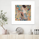 Woman with fan by Gustav Klimt on GIANT ART - gold masters féminité