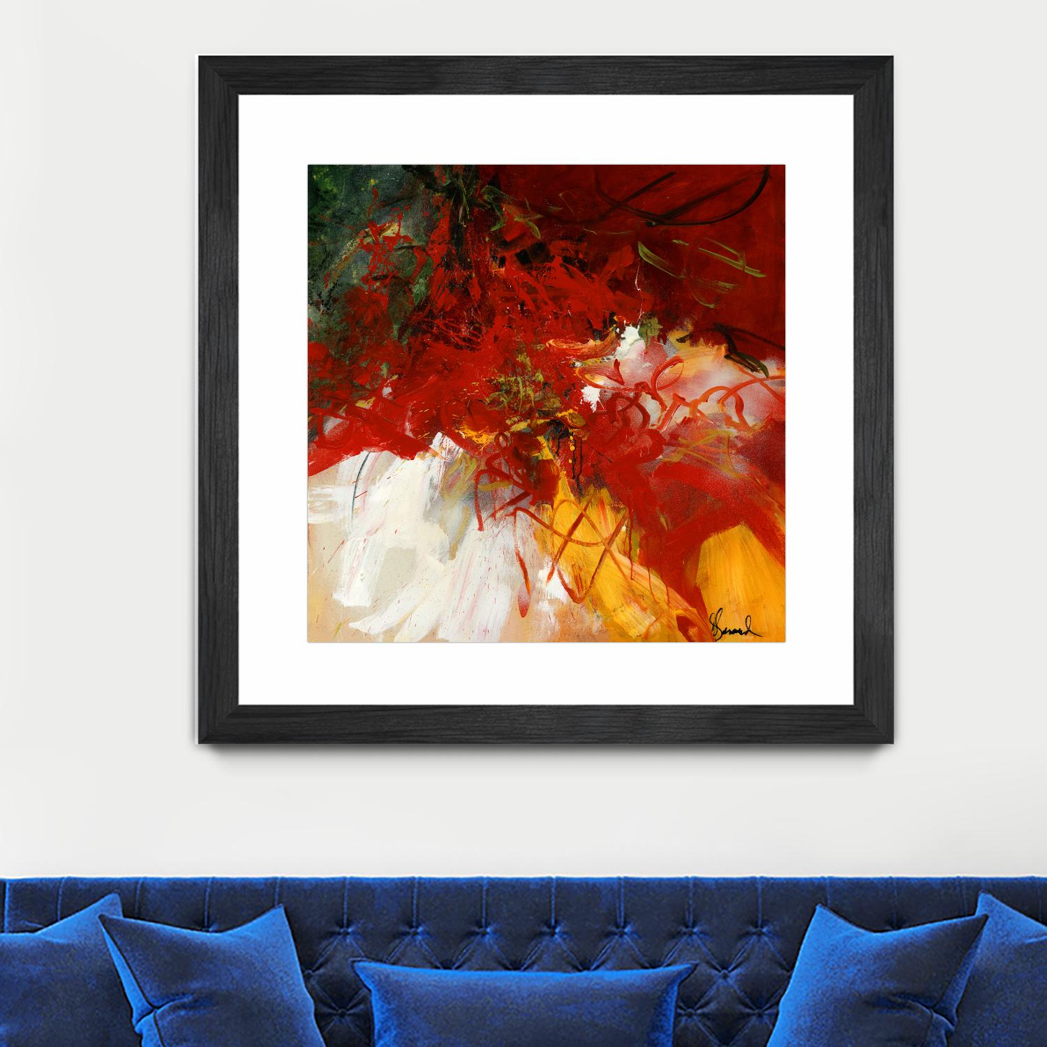 Lovely by Doris Savard on GIANT ART - red abstract