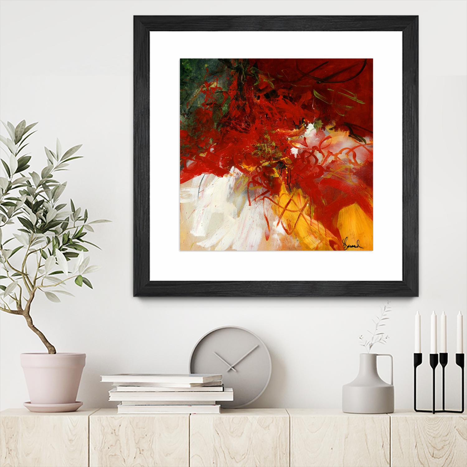 Lovely by Doris Savard on GIANT ART - red abstract