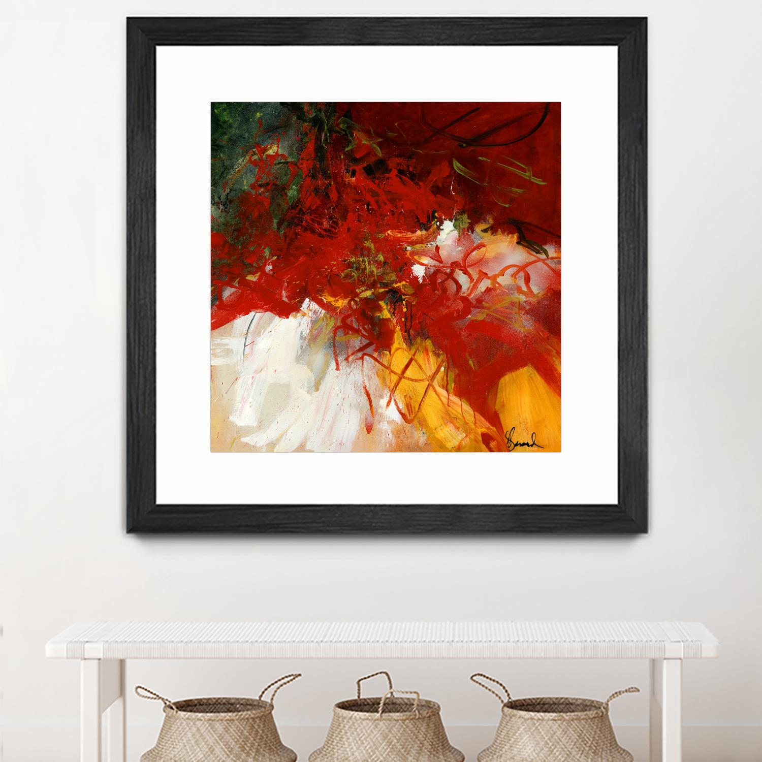 Lovely by Doris Savard on GIANT ART - red abstract