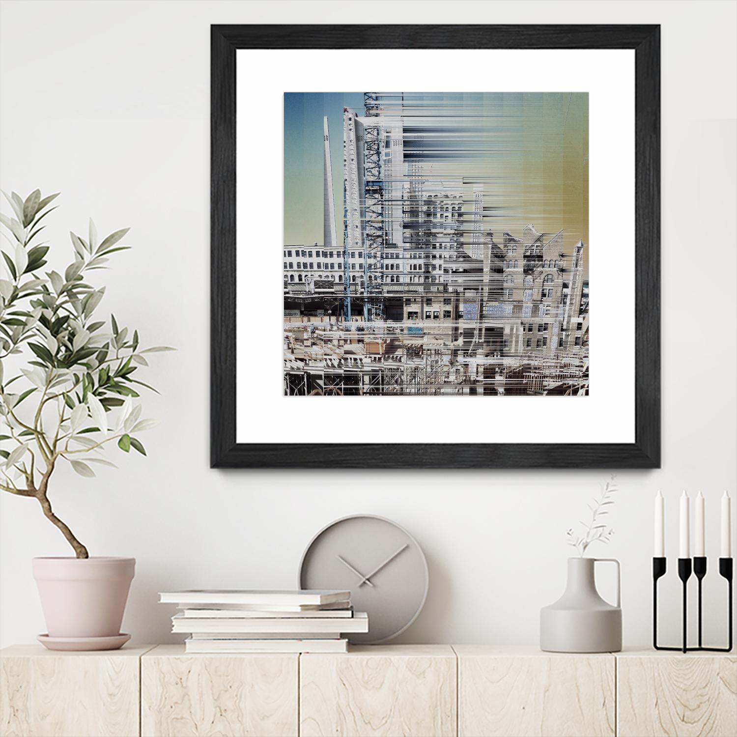 Urban Abstract 6 by Jean-François Dupuis on GIANT ART - beige linear factory