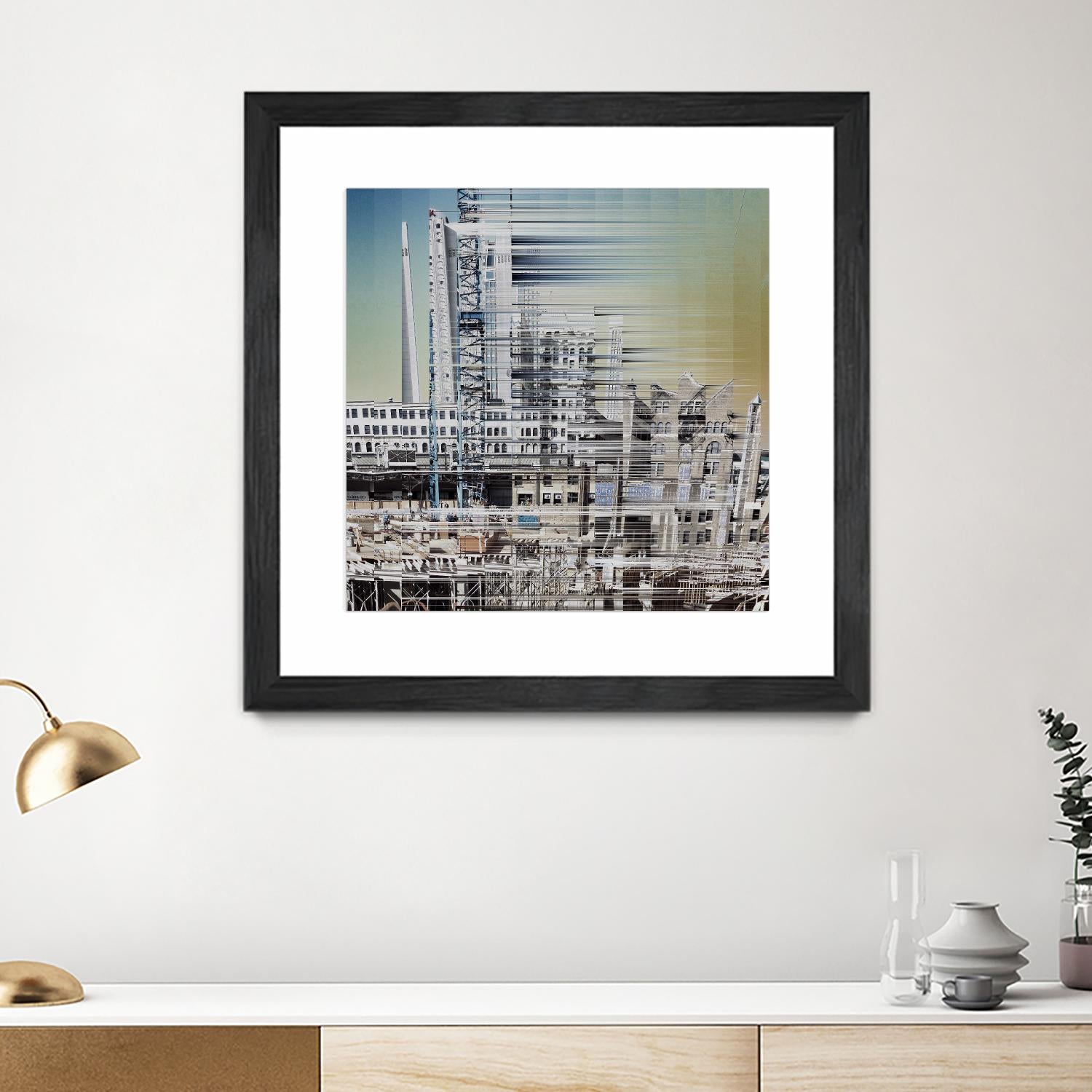 Urban Abstract 6 by Jean-François Dupuis on GIANT ART - beige linear factory