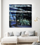 Urban Distortion I by Jean-François Dupuis on GIANT ART - blue city scene superposition