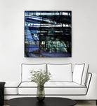 Urban Distortion I by Jean-François Dupuis on GIANT ART - blue city scene superposition