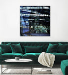 Urban Distortion I by Jean-François Dupuis on GIANT ART - blue city scene superposition