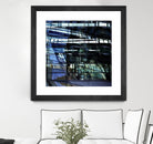 Urban Distortion I by Jean-François Dupuis on GIANT ART - blue city scene superposition