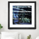 Urban Distortion I by Jean-François Dupuis on GIANT ART - blue city scene superposition