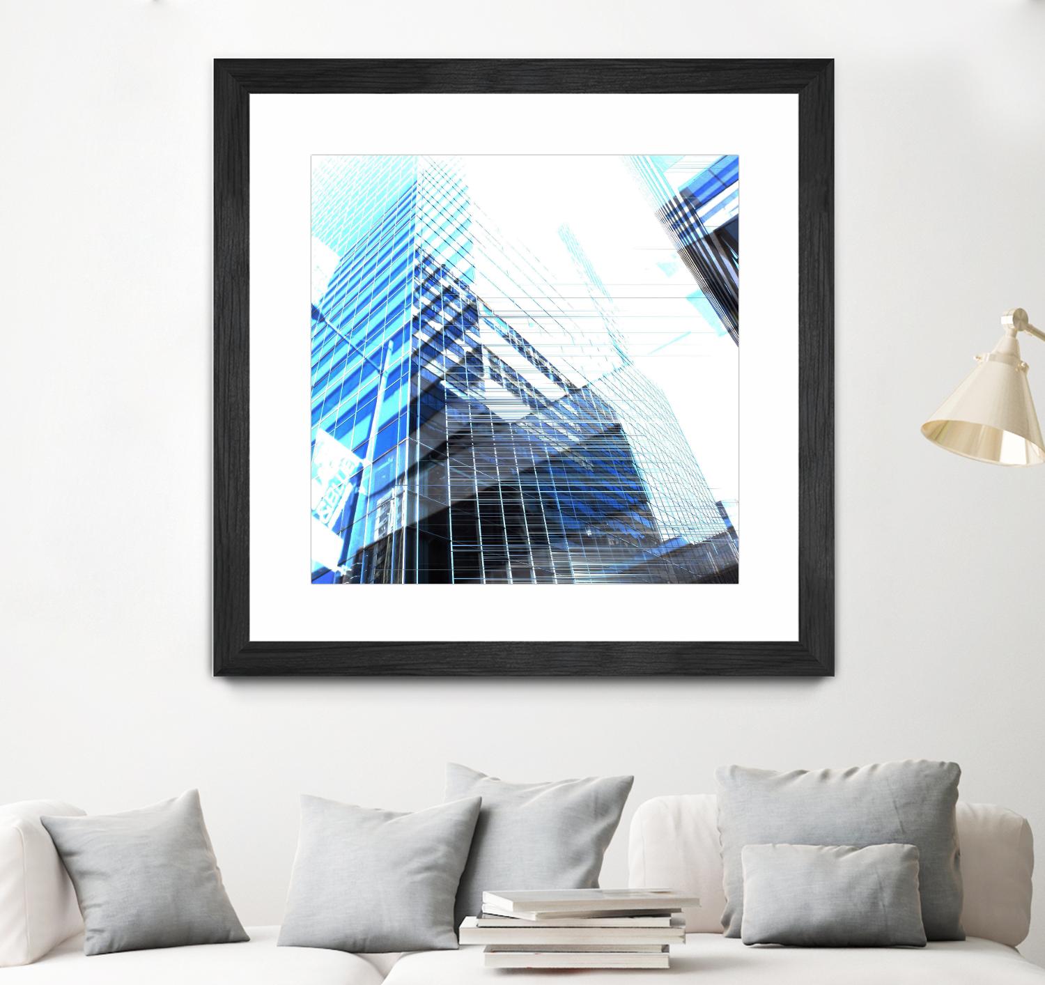 Urban Distortion II by Jean-François Dupuis on GIANT ART - white city scene superposition