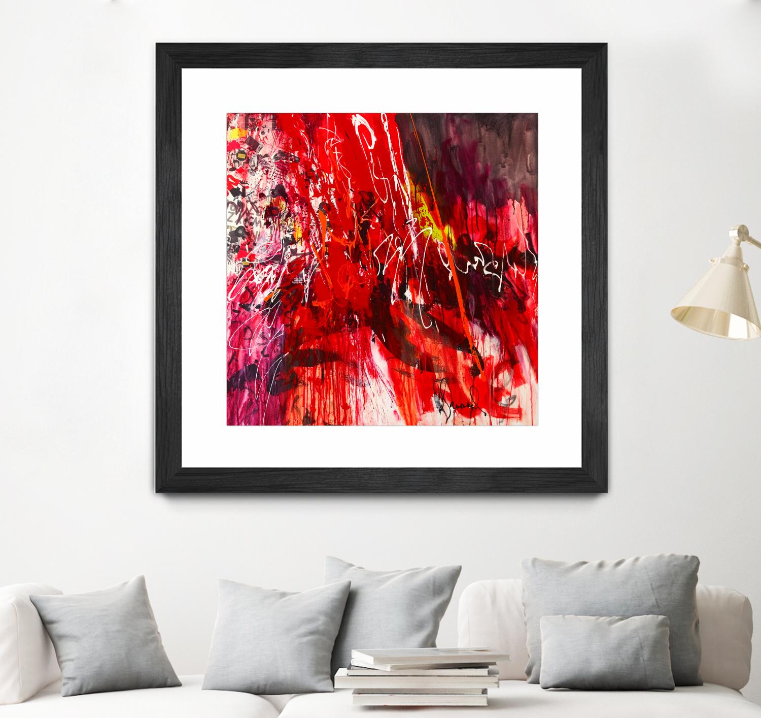 All that jazz by Doris Savard on GIANT ART - red abstract