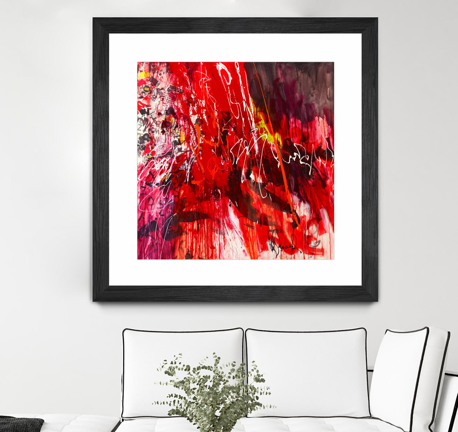 All that jazz by Doris Savard on GIANT ART - red abstract