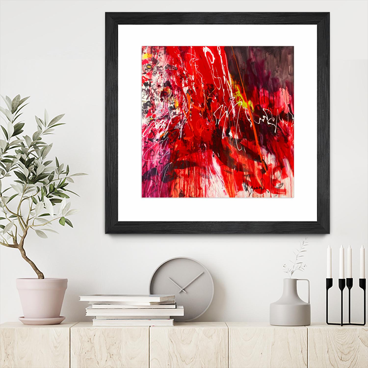 All that jazz by Doris Savard on GIANT ART - red abstract