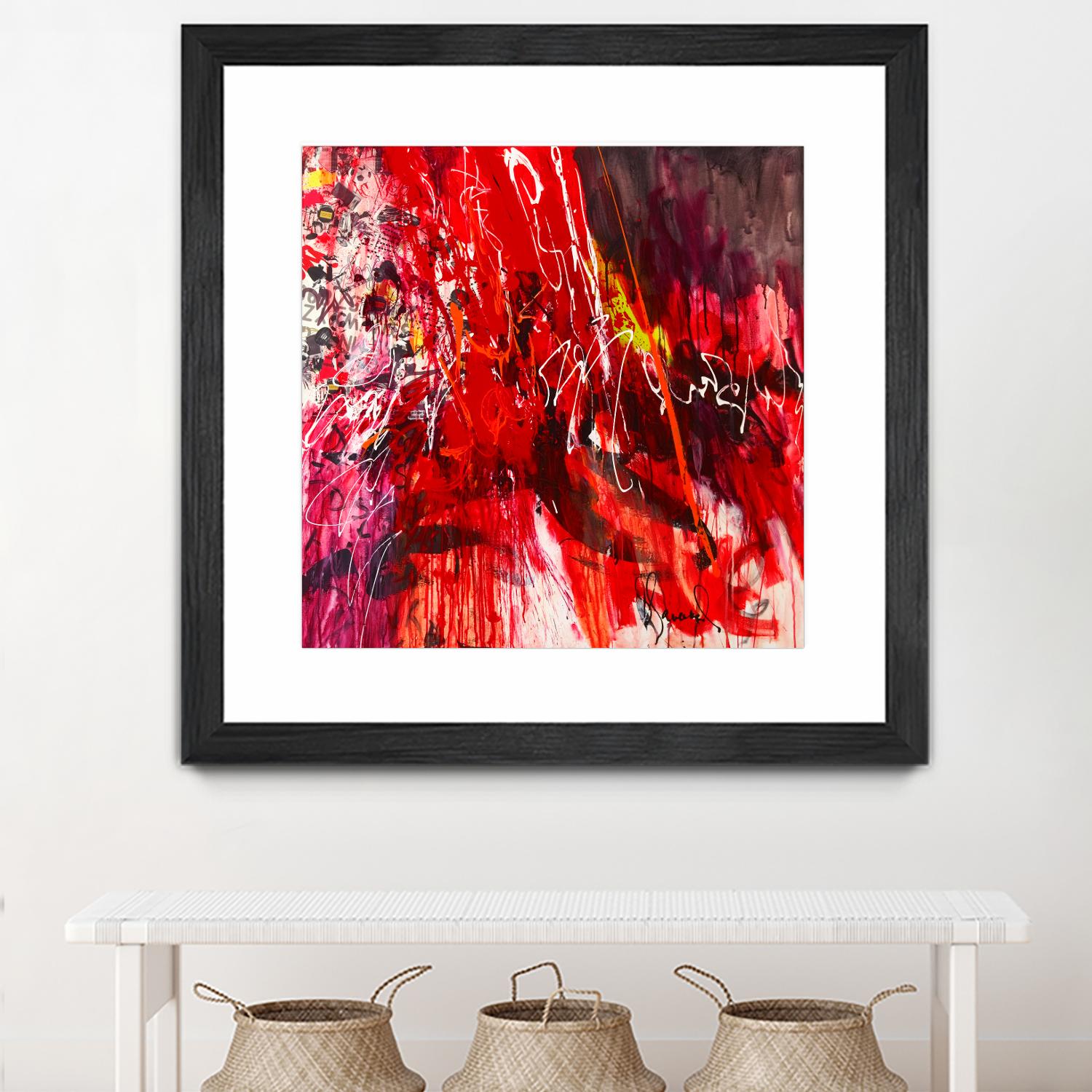 All that jazz by Doris Savard on GIANT ART - red abstract