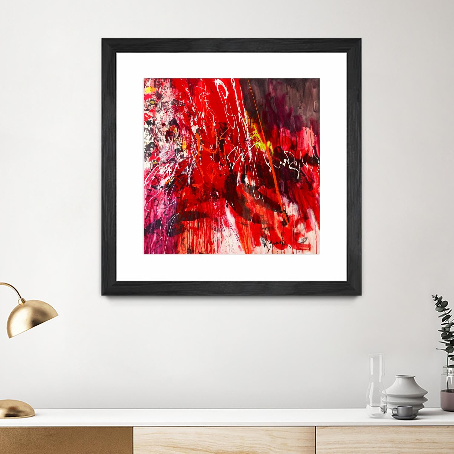 All that jazz by Doris Savard on GIANT ART - red abstract