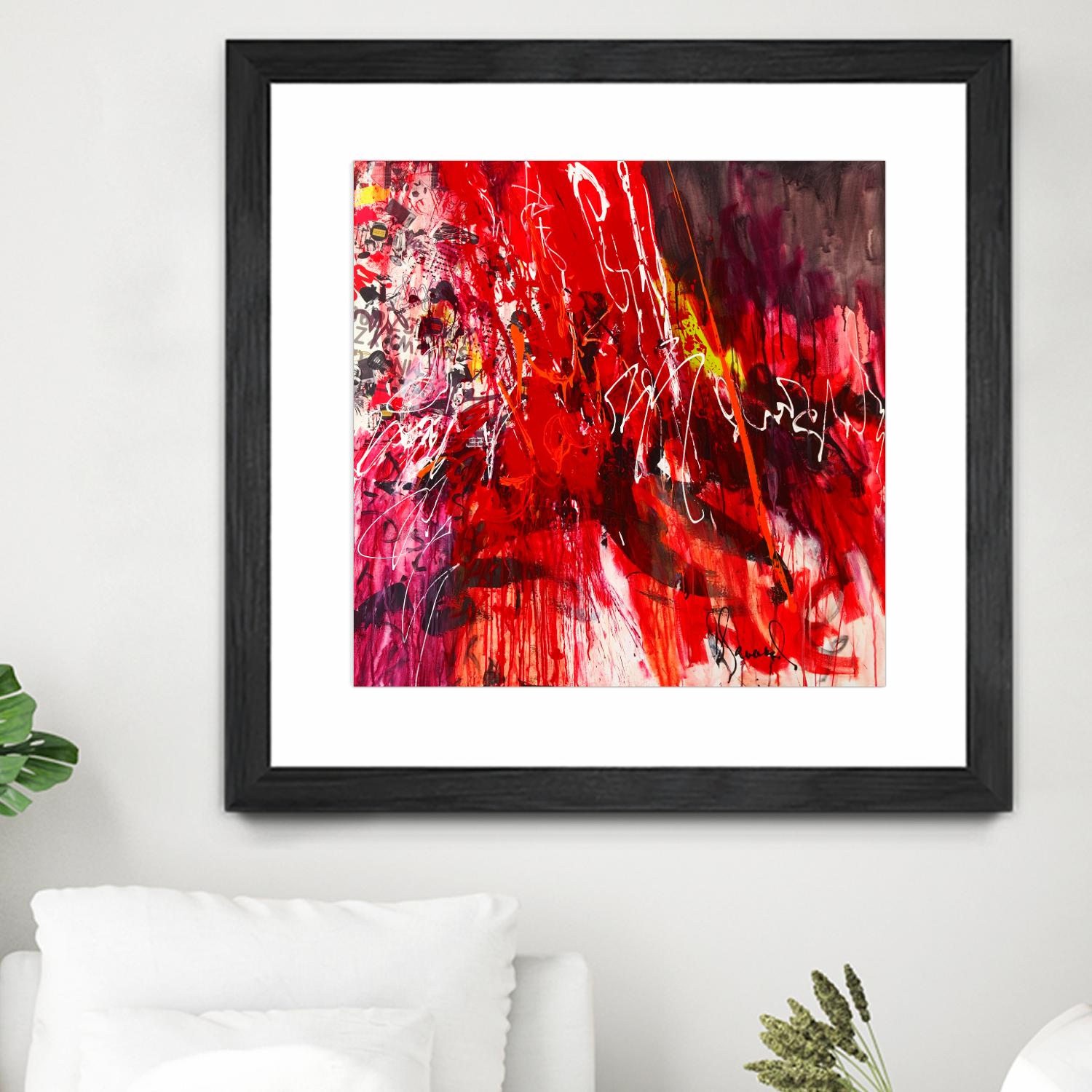 All that jazz by Doris Savard on GIANT ART - red abstract
