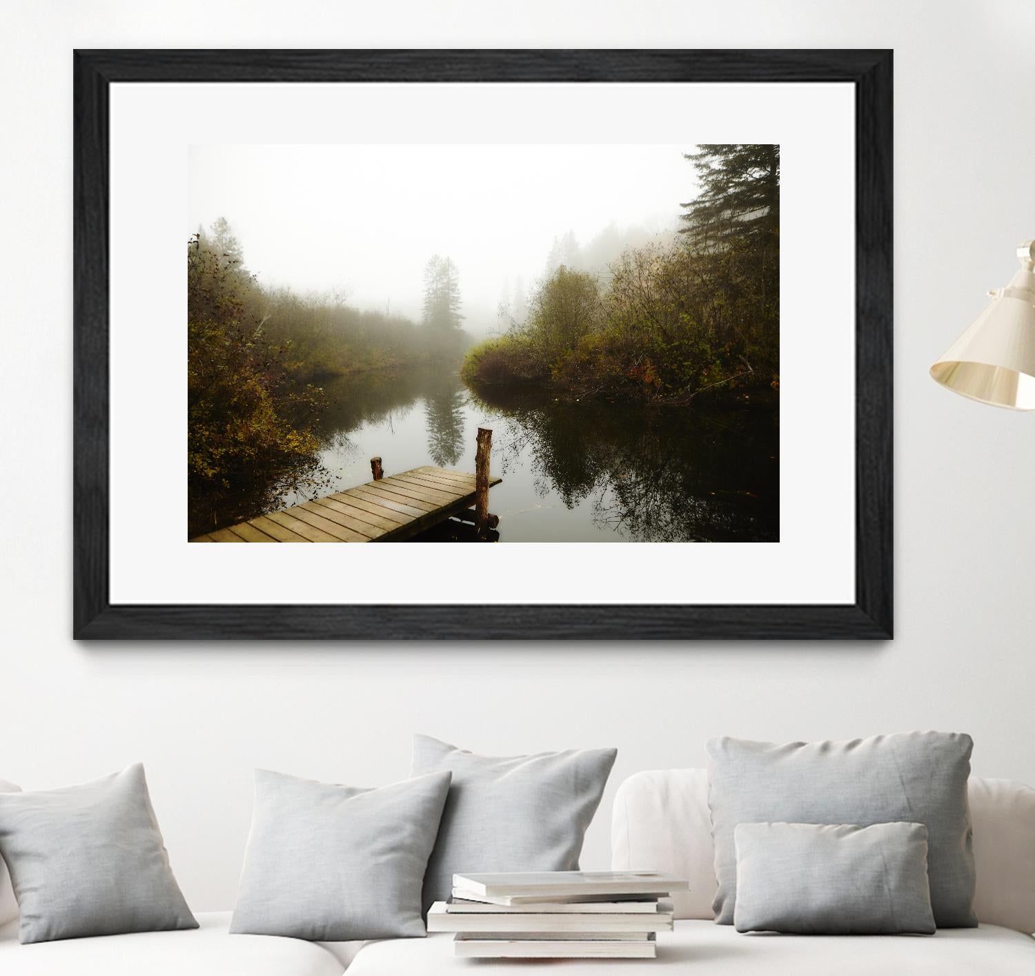 The River by Peter  Morneau on GIANT ART - green nature fall