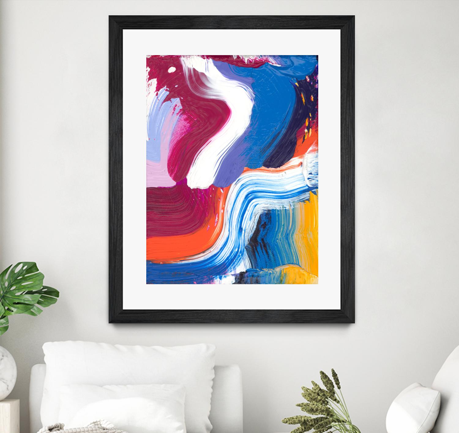 Just a wee one by Claire Desjardins on GIANT ART - orange abstract canadian