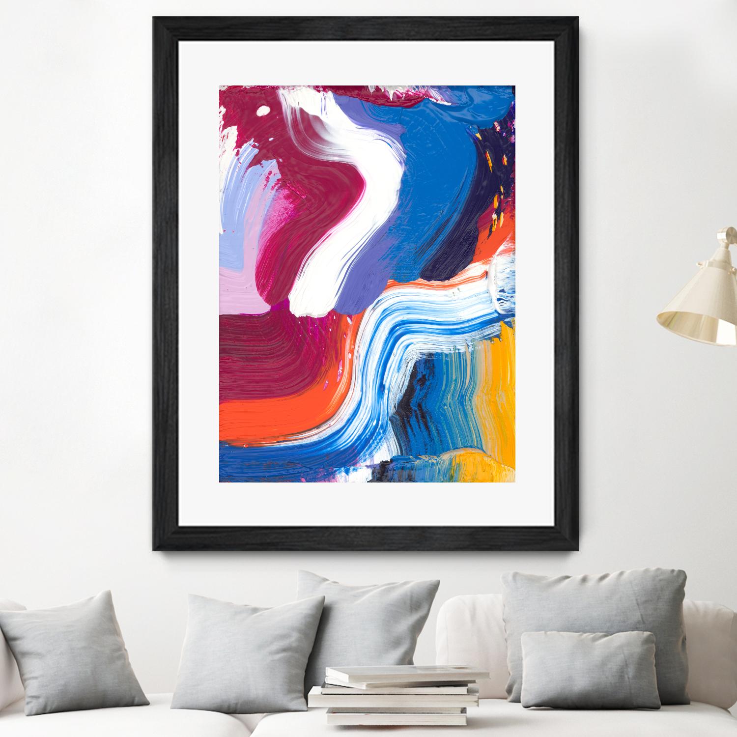Just a wee one by Claire Desjardins on GIANT ART - orange abstract canadian