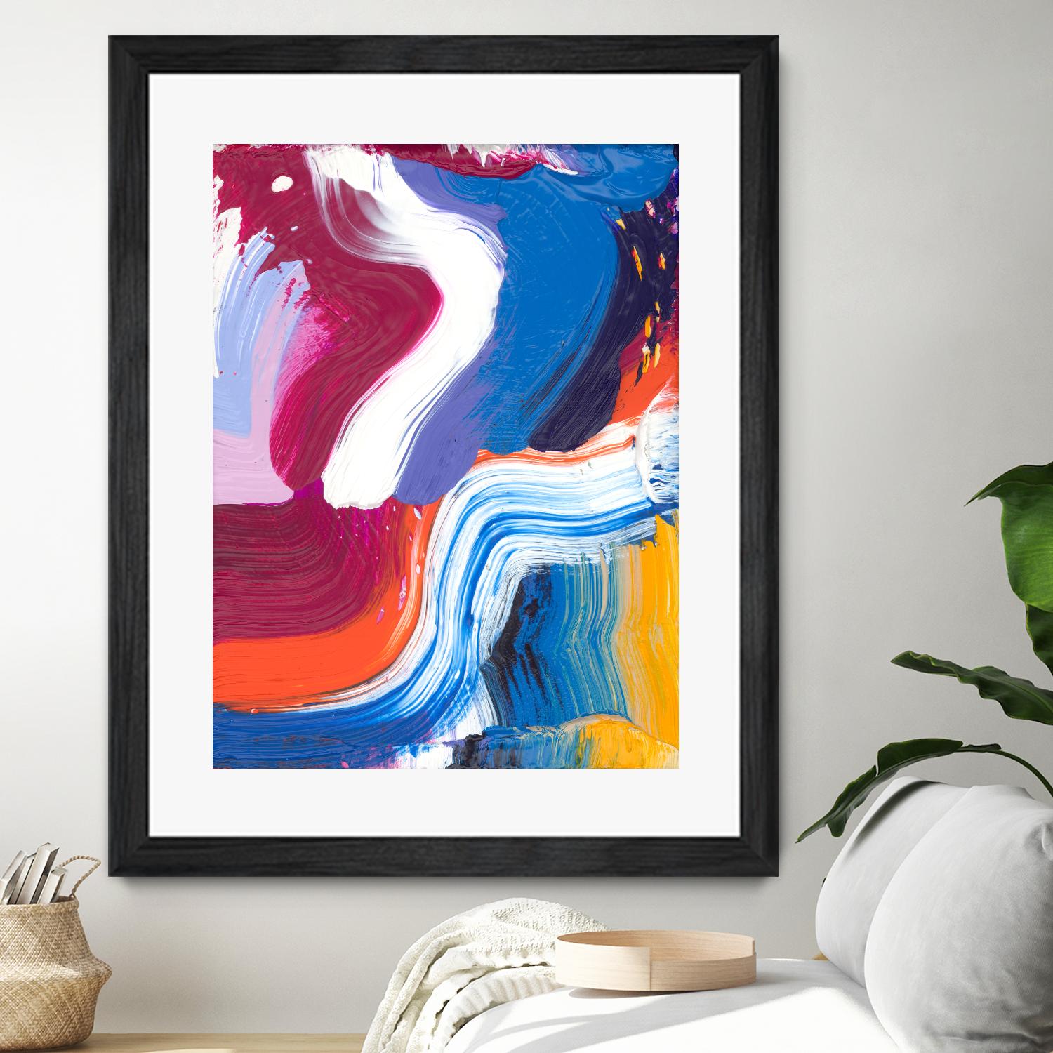 Just a wee one by Claire Desjardins on GIANT ART - orange abstract canadian