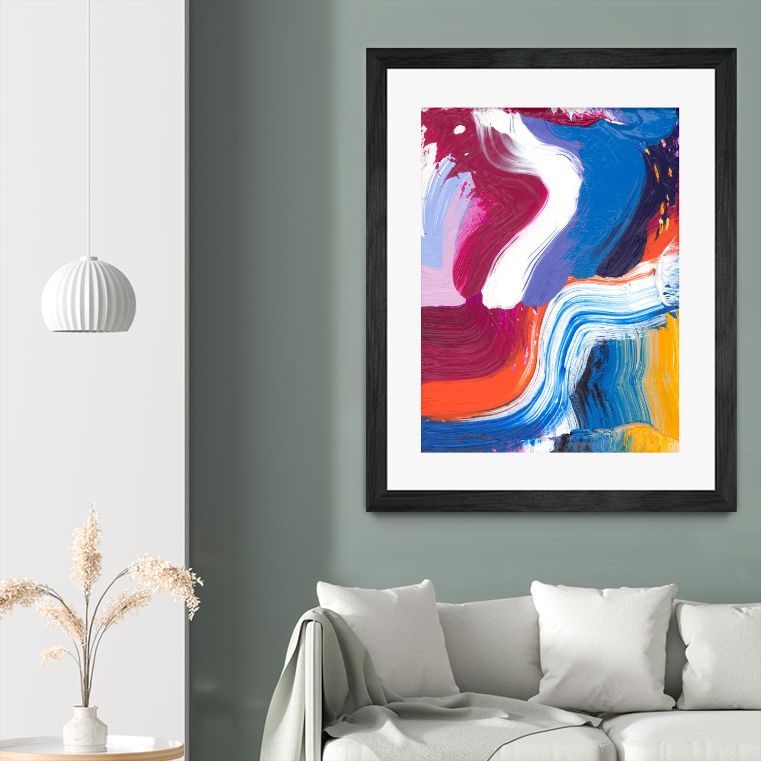 Just a wee one by Claire Desjardins on GIANT ART - orange abstract canadian