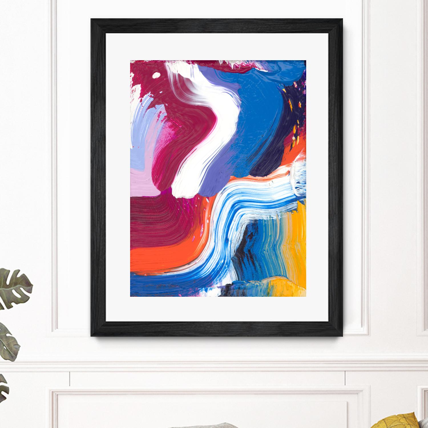 Just a wee one by Claire Desjardins on GIANT ART - orange abstract canadian