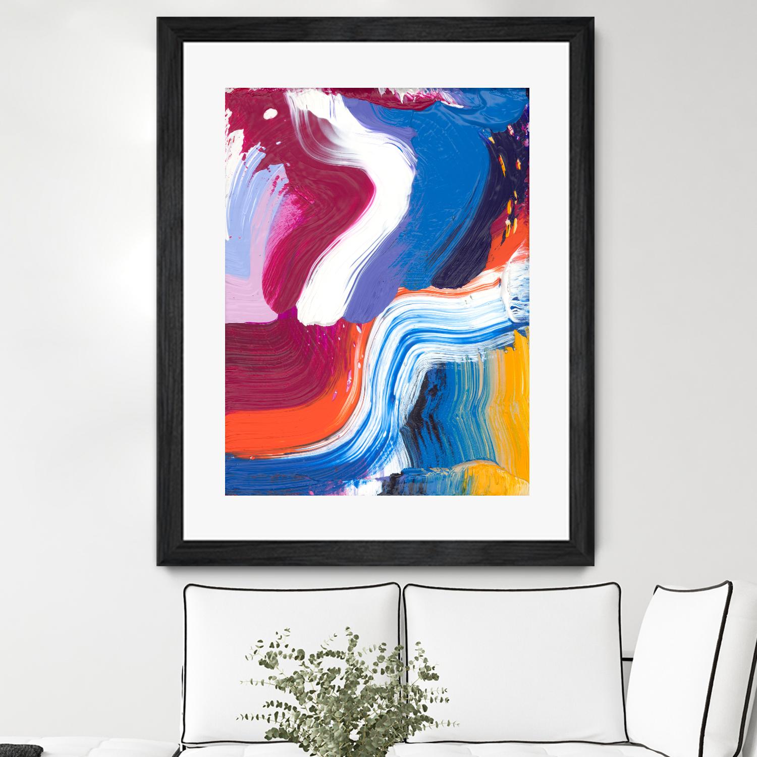Just a wee one by Claire Desjardins on GIANT ART - orange abstract canadian