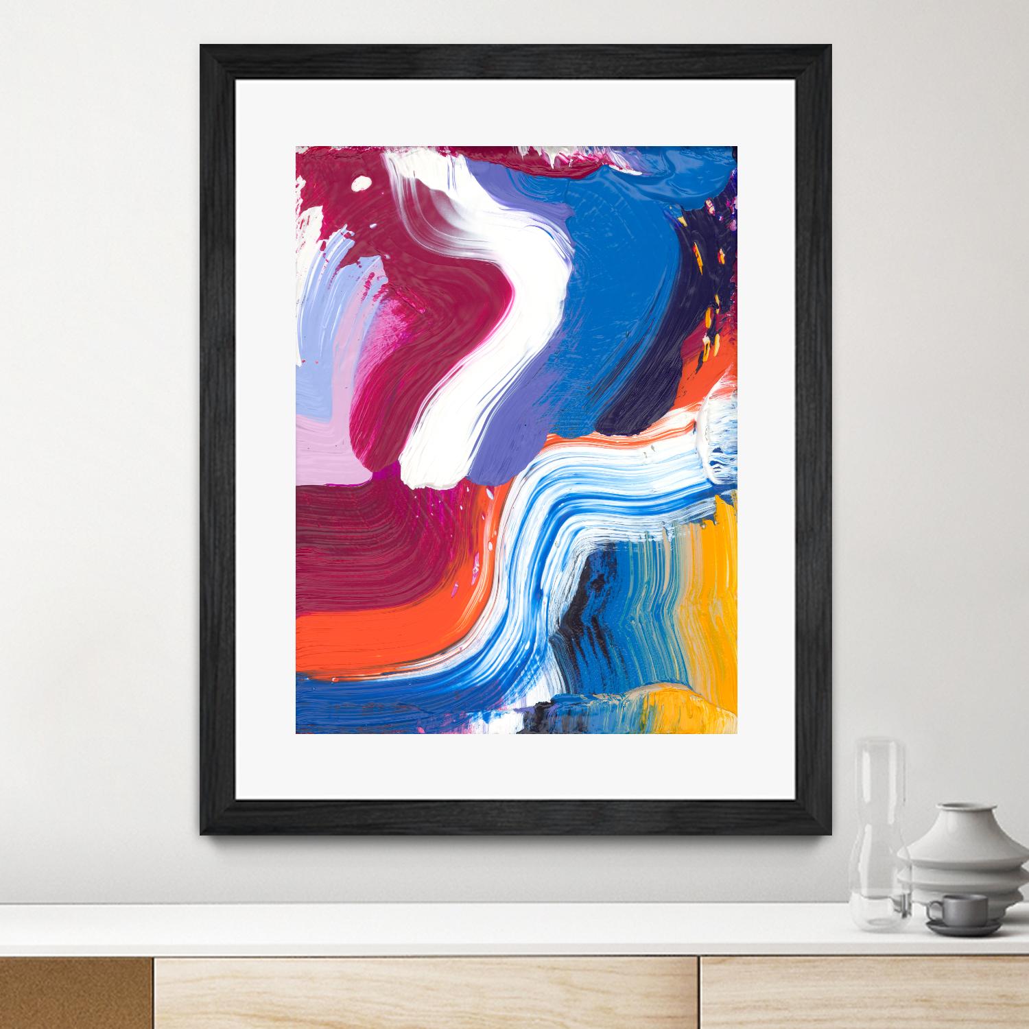 Just a wee one by Claire Desjardins on GIANT ART - orange abstract canadian