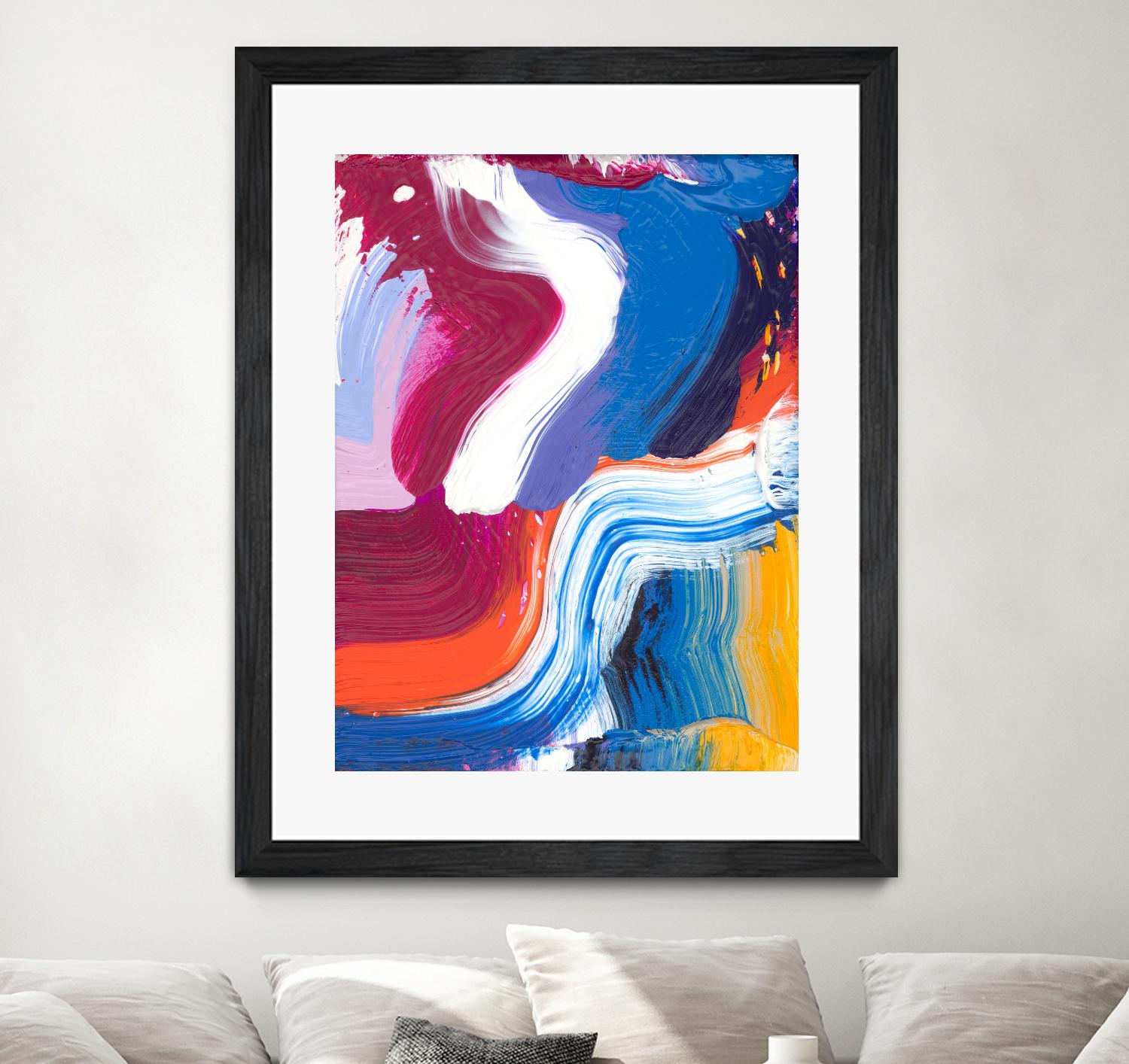 Just a wee one by Claire Desjardins on GIANT ART - orange abstract canadian