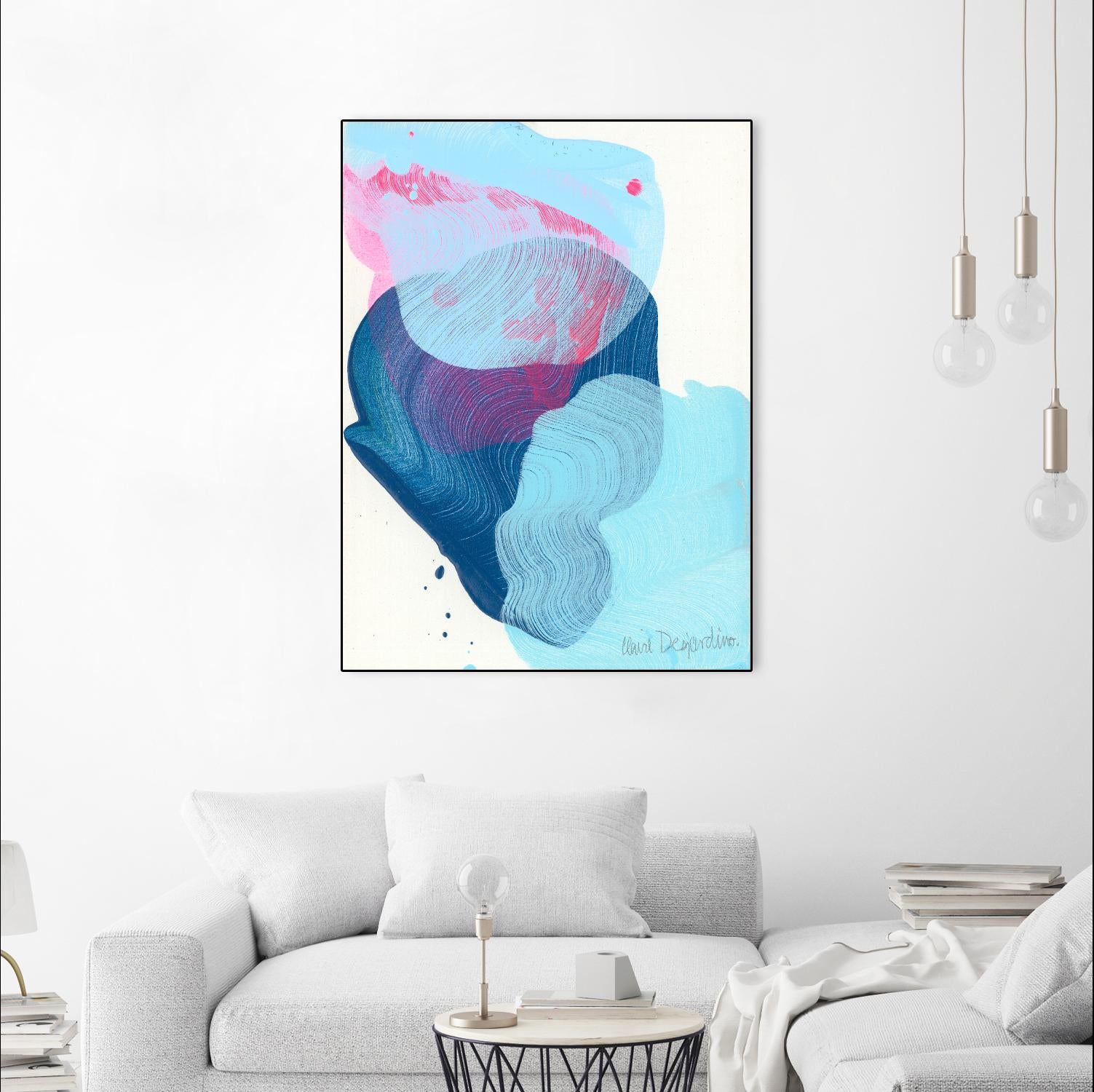 Along the shore 02 by Claire Desjardins on GIANT ART - blue abstract