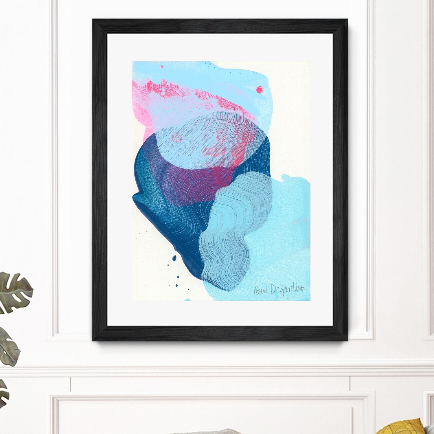 Along the shore 02 by Claire Desjardins on GIANT ART - pink abstract canadian