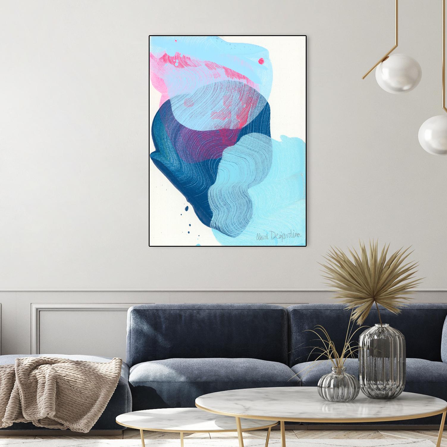 Along the shore 02 by Claire Desjardins on GIANT ART - blue abstract