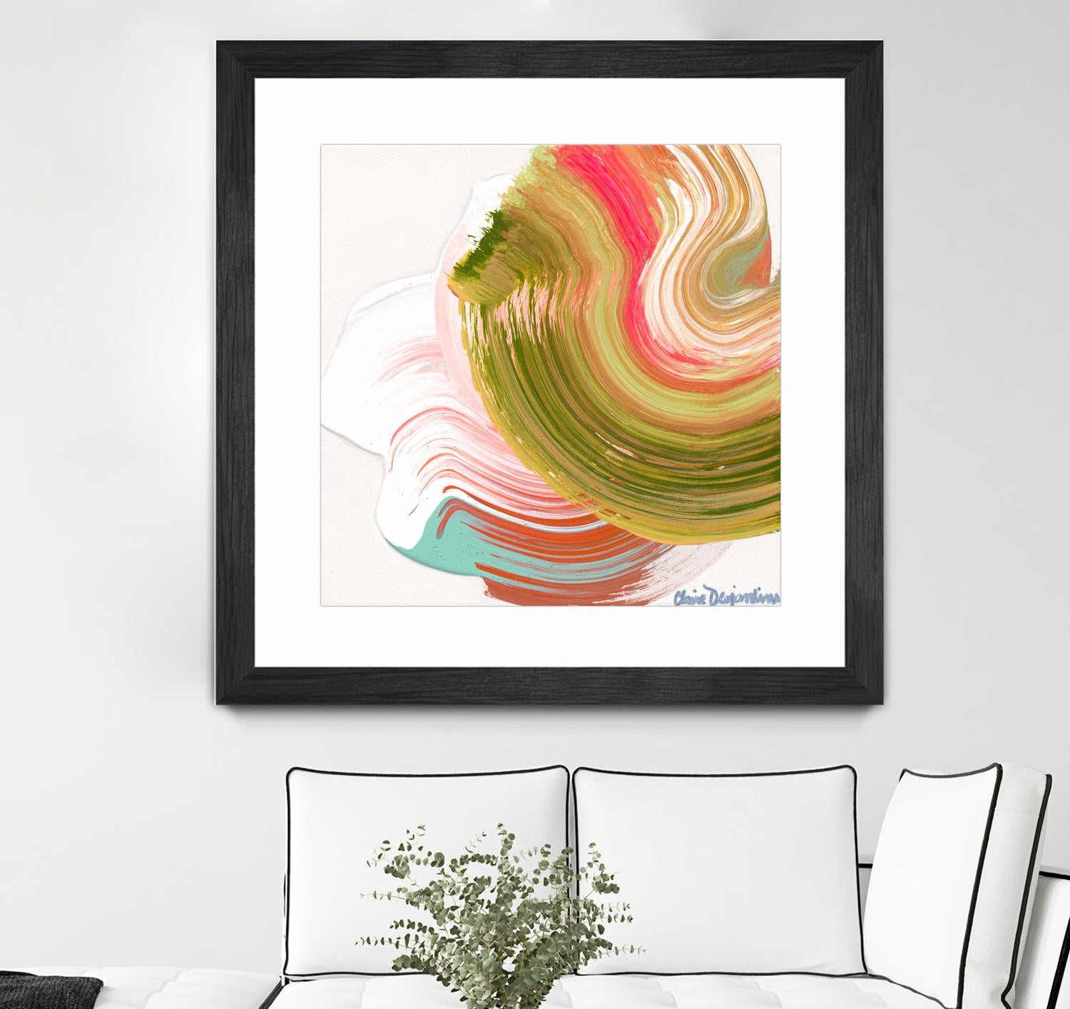 Night on the town by Claire Desjardins on GIANT ART - orange abstract