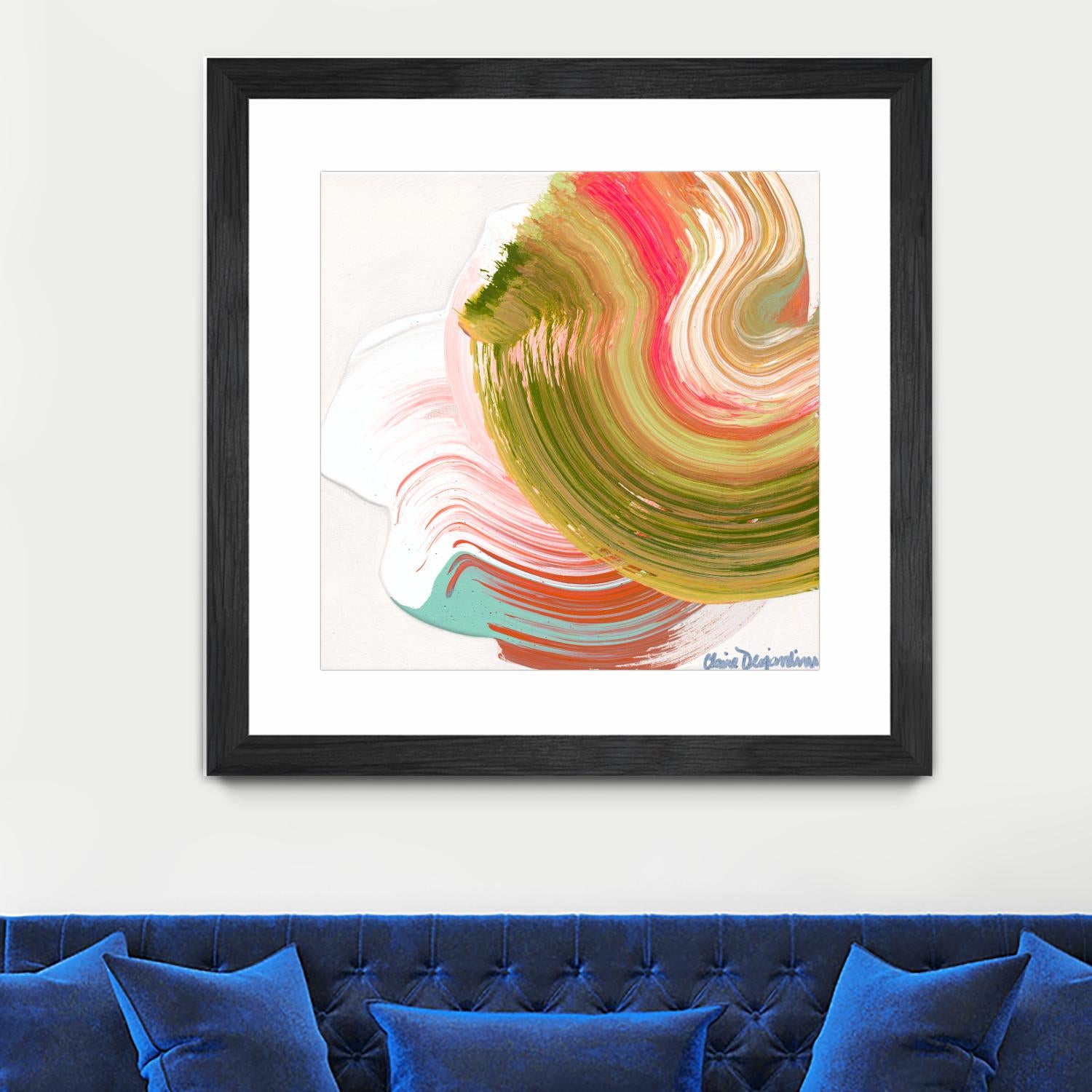 Night on the town by Claire Desjardins on GIANT ART - orange abstract